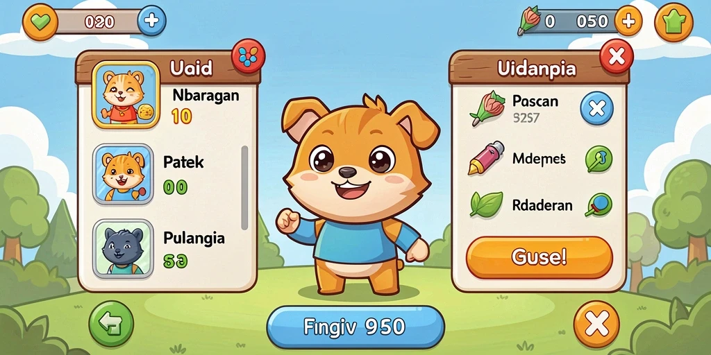 rezekigo - Karakter-karakter unik yang dapat dimainkan.